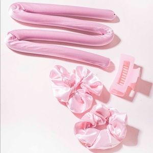The curl crown - Heatless silk curler - PINK